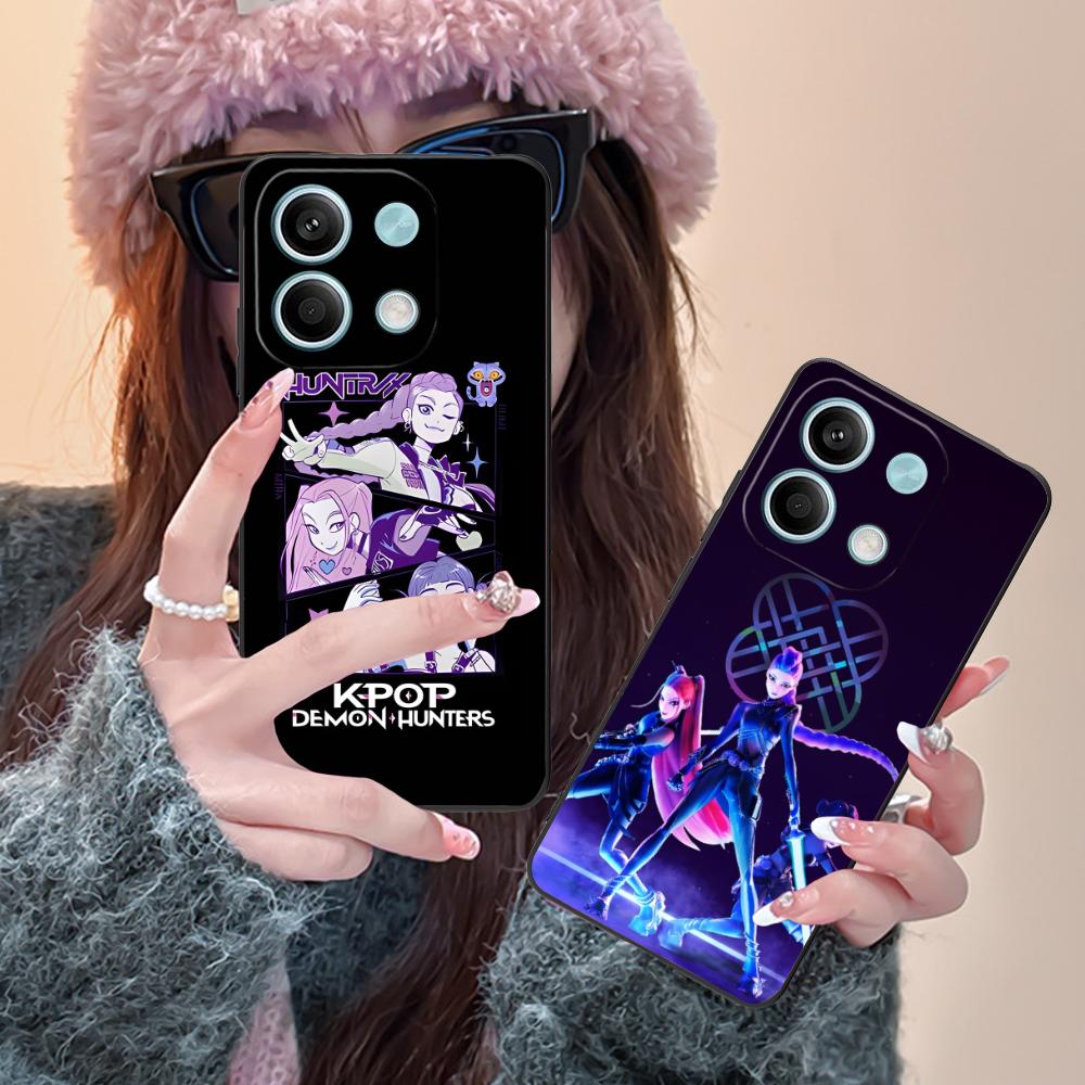 KPOP Hunter Girls Phone Case for Xiaomi Redmi Note 14 13 12 11 S Pro Plus 4G 5G Colour Printing Protective Luxury Pretty Cover