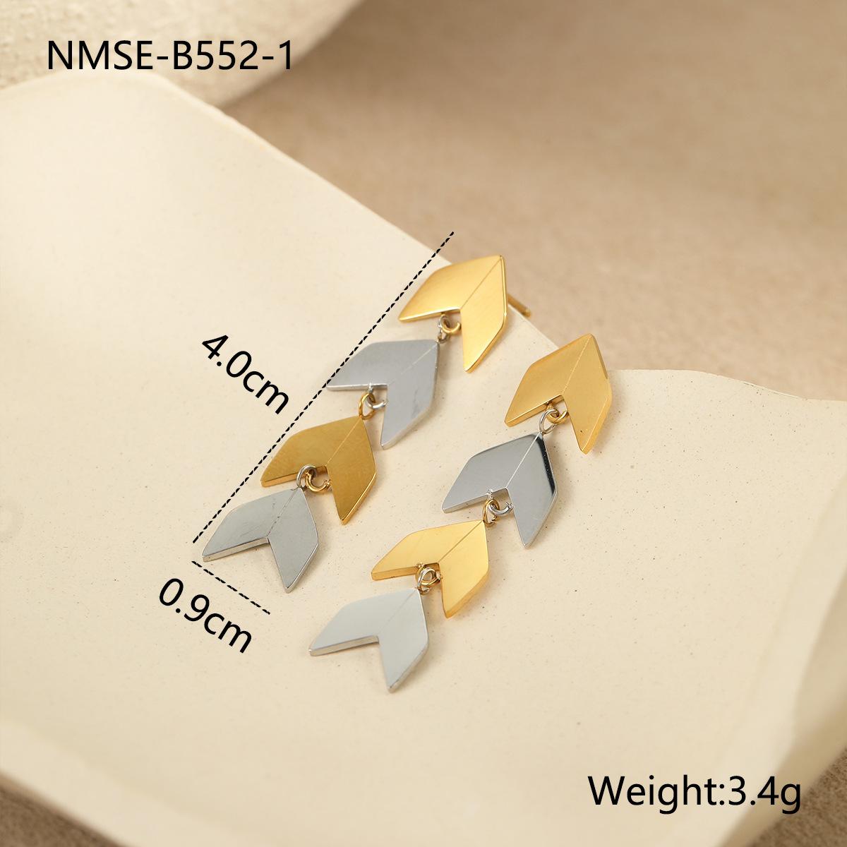 GEMCHIC Women s Fashion Geometric Color Block Drop Earrings Stainless Steel Gold Plated Dangle Jewelry 18K
