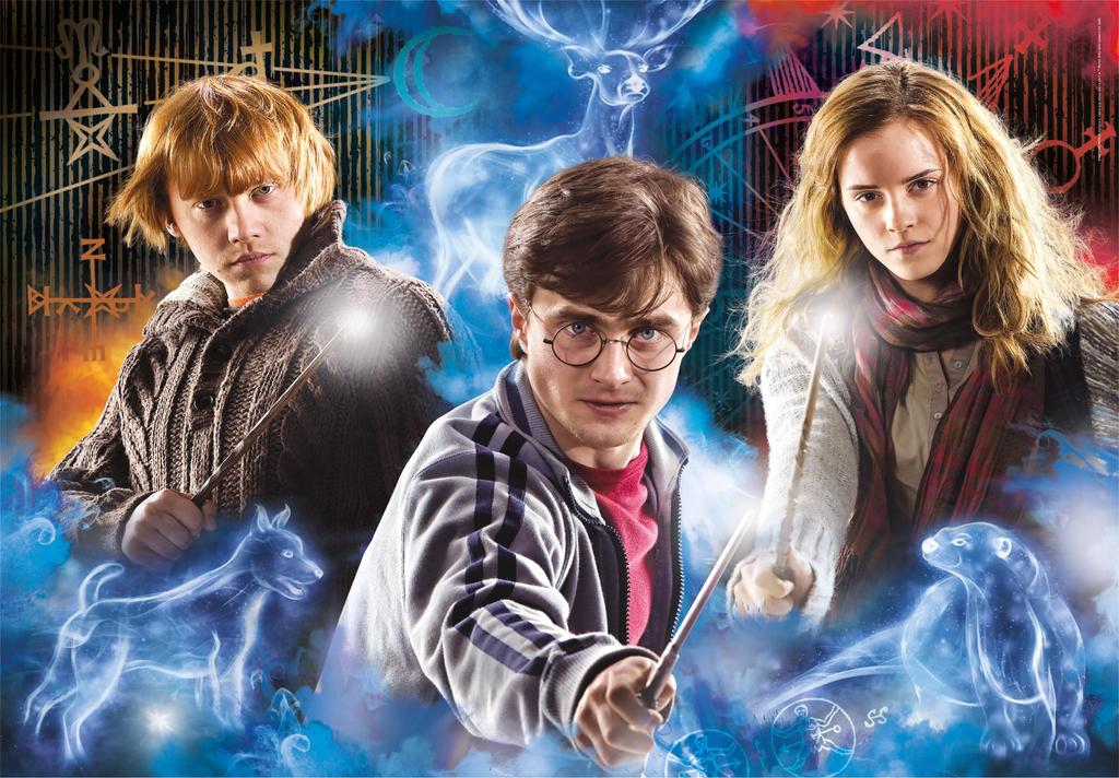 Clementoni 35535 Harry Potter Jigsaw Puzzle, 500 Pieces, with Poster, for Adults Ages 14-99, Hogwarts Design, Made In Italy, Multicolor