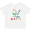 Inktastic Nani And Papa Love Me Baby T-Shirt From Boy Girl Grandkids Clothes