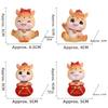 Resin Head-shaking Horse Figurine Cartoon Horse Wealth Lucky Charm Creative Desktop Ornament  Gift