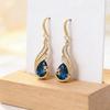 Elegant Rhinestone Phoenix Peacock Earrings with Crystal Ear Hooks - Perfect for Mother's Style & Formal Wear