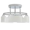 Plafonnier - vidaXL - 5 globes ellipsoïdes - E14 - 200 W - Design moderne