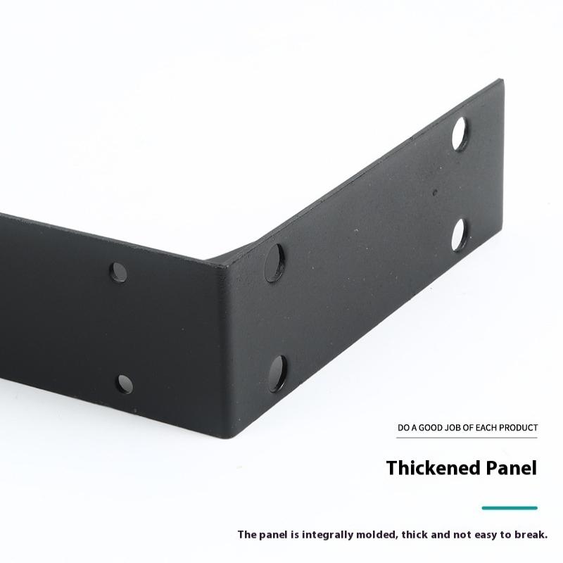 1/2Pcs Black/White/Silver Stainless Steel Corner Code Triangle Bracket Load-Bearing Bracket Wall Fixed Corner Storage Rack