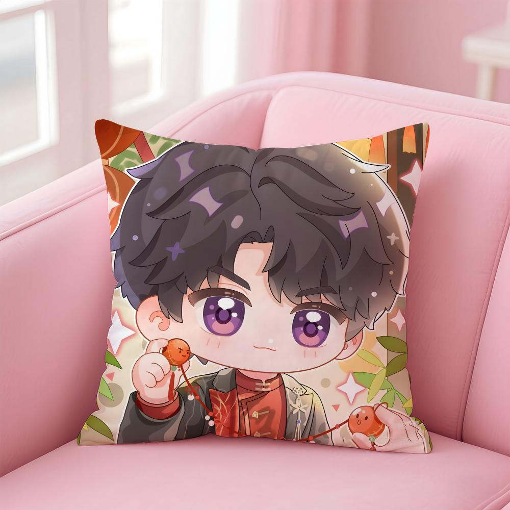 game L-Love and Deepspace Cushion Cover Comfortable Reversible Pillow Cover Ideal for Car Sofa Bedroom & Beyond