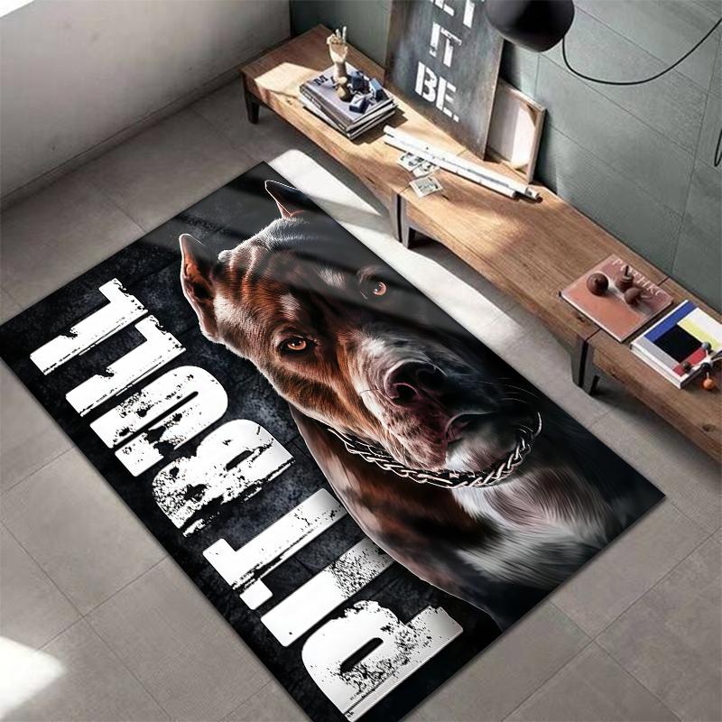 Serious Dark Animals Pattern Square Carpet,Area Rug,Carpet Rug for Living Room Bedroom Sofa Playroom Decor,Non-slip Floor Mat,Holiday Birthday Gifts