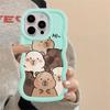 Case for iPhone 11 12 15 Plus 17 Air 14 16 Pro Max 13 XR 8 Soft Phone Cover Capybara Cute