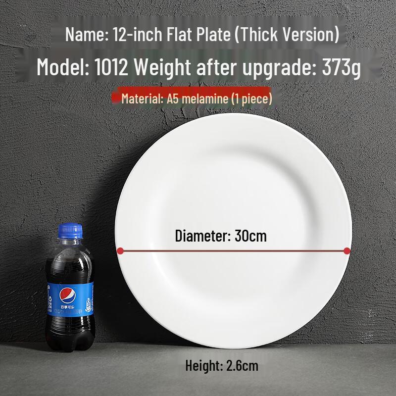A5 Melamine Round Buffet Plate