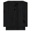 Vidaxl Szafka Pod Telewizor, Czarna, 74X34X40 Cm, Lite Drewno Sosnowe
