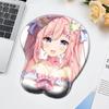 Anime Cute Cartoon Characters Silicone Wrist Mouse Pad Computer Keyboard Mouse Pad Office Game Wrist Bracket