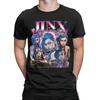 Men's Jinx Arcane Game T Shirt  100% Cotton Clothing Vintage Short Sleeve Crewneck Tees Summer T-Shirt