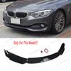 Gloss Black Front Bumper Splitter Lip Spoiler Diffuser Retrofit For BMW F32 F33 F36 4 Series Non-M Sport 2014-2017 Pre-Facelift