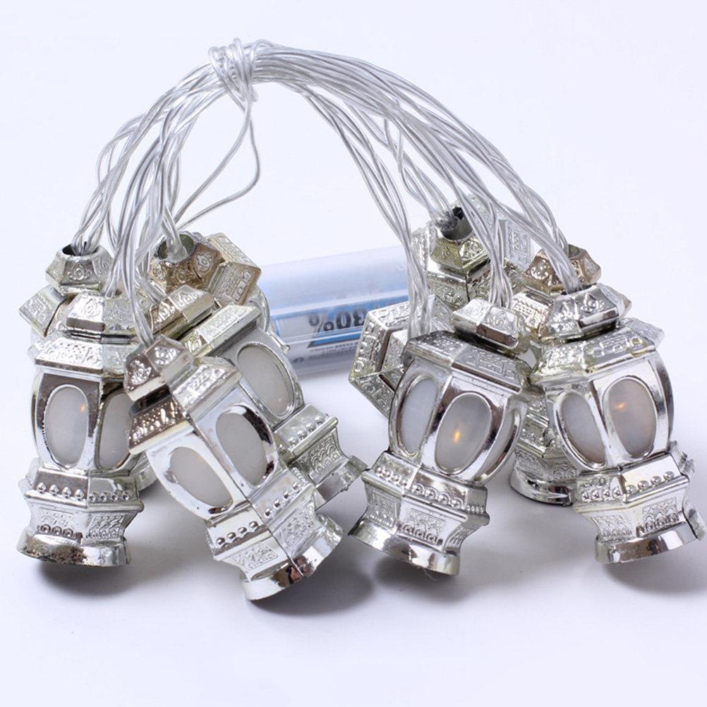 LED Lanterns String Lights Ramadan Eid Festival Party Bedroom Decoration 4 Colors 1.65m Warm Fairy Lamp Garden Lights