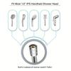Flexible Stainless Steel Plumbing Hose Shower Head Tube Flexible Bathroom Pipe 1m Bath Accessories