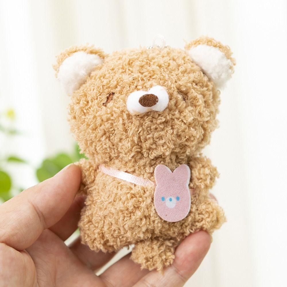 Stuffed Plush Chick Keychain Soft Penguin Plush Doll Pendant Penguin Plush Keyring  Unisex