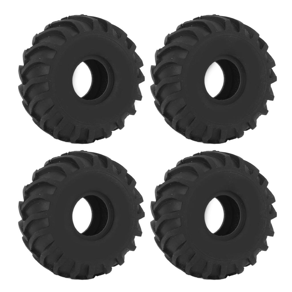 4PCS 1.0in Wheel Rubber Tires Anti Slip Better Grip RC Rubber Tyre for AXIAL SCX24 124 RC Crawler