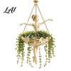 Garden Landscaping Accessories Fairy Ballet Dancer Mermaid Hanging Planter Resin Decorative Flower Pot with Metal Chain Hand Carved Planter Outdoor