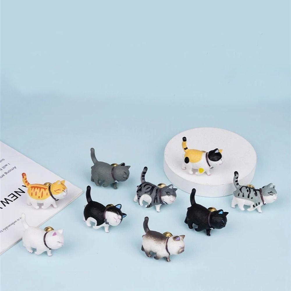 Resin Cat Shape Drawer Knobs Lovely Hanging Hooks Hardware Decor Wardrobe Door Knob Handle  Cabinet