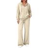 Women's Fashionable Casual Sweatshirt Jacket Set for Fall Winter Comfortable Everyday Wear