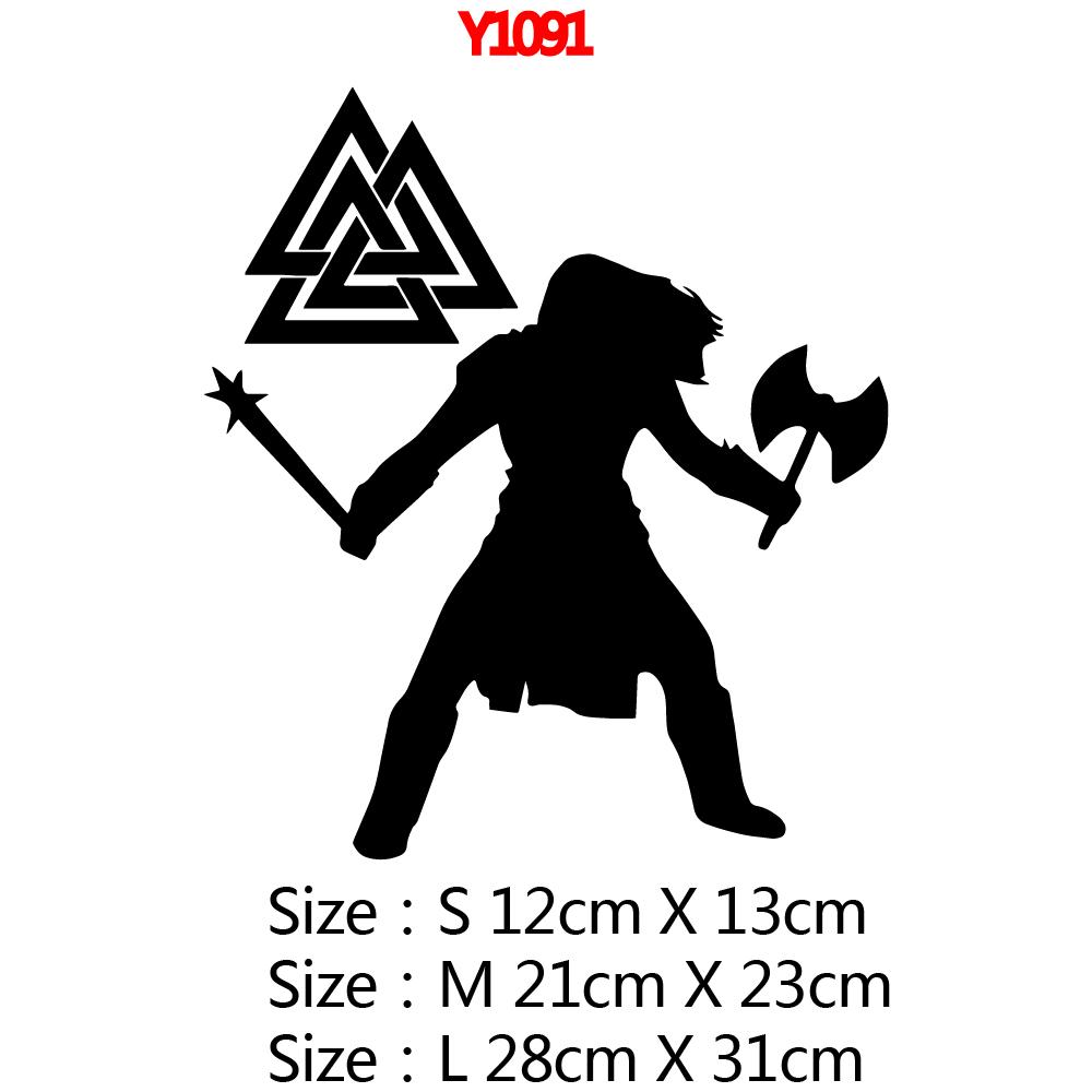 Free shipping Viking Rune Auto Sticker Creative Decorative Decals Car Door Handle Vinyl Body