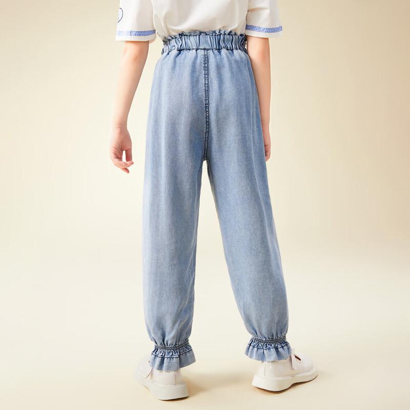 Hello Kitty Girls' Lyocell Tencel Denim Casual Pants