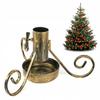 Golden Christmas Tree Stand Metal Christmas Tree Stand Adjustable With Container