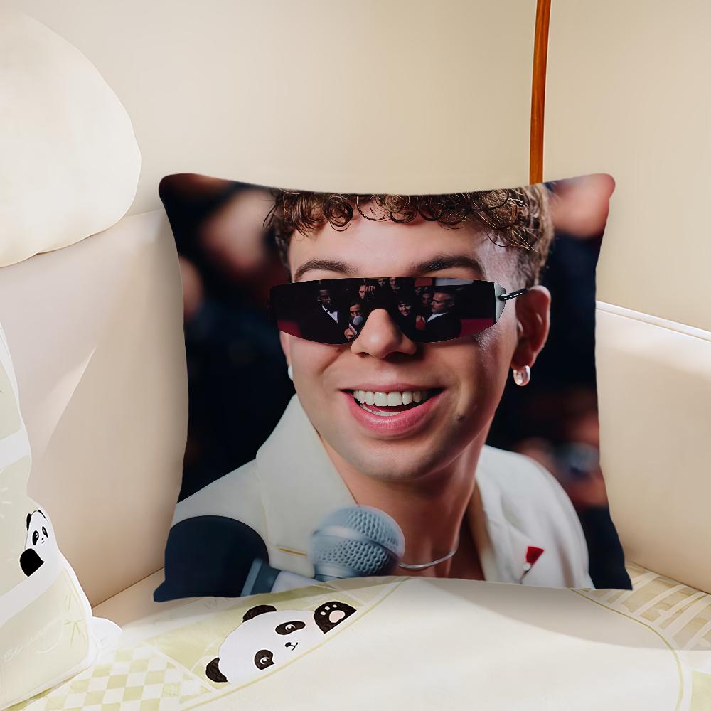 Hot Singer QQuevedo cushion cover Pillow Case Plush Fabric Soft Double Sided Print Sofa Cushion Cover Throw Pillow Covers