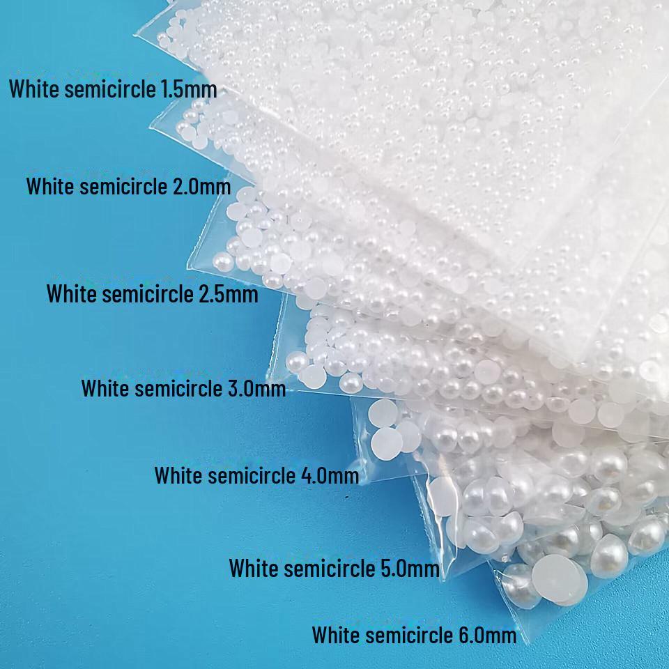 

Наклейки для дизайна ногтей с русалочьим жемчугом и свадебного макияжа глаз 1.5mm(1000pcs)