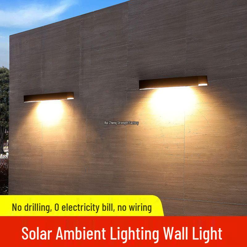 Solar Waterproof Wall Lamps for Garden, Villa, Courtyard, Balcony, and Fence Lighting