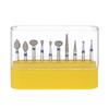 Dental Diamond Burs Drill Ceramic Restoration Polishing Kit 10 Pcs