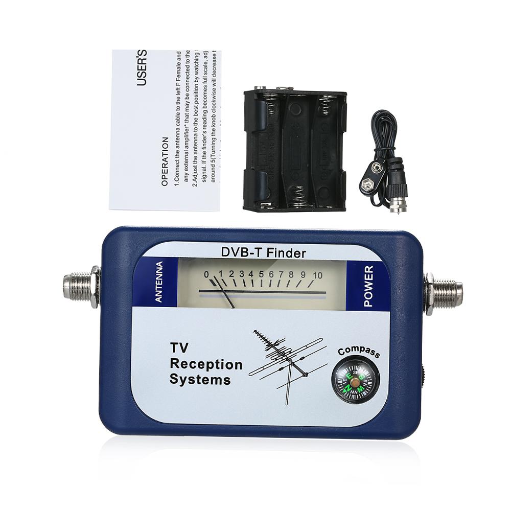 DVB-T Digital Satellite Signal Finder Meter Aerial Terrestrial TV Antenna with Compass TV Reception
