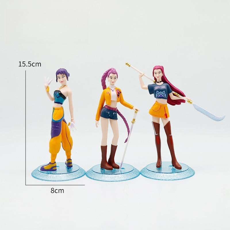 

Большая группа охотников на ведьм KPOP фигурка персонажа из анимации модель украшение фильм и телевидение периферийная кукла игрушка