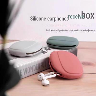 Funda protectora de silicona portátil para auriculares y cables