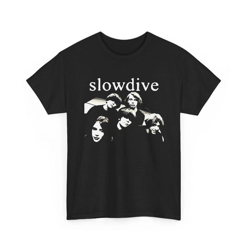 

Slowdive T-Shirt 90s Shoegaze Band Photo Graphic Summer Men s and Women s Loose and Breathable T-shirt Top 3XL