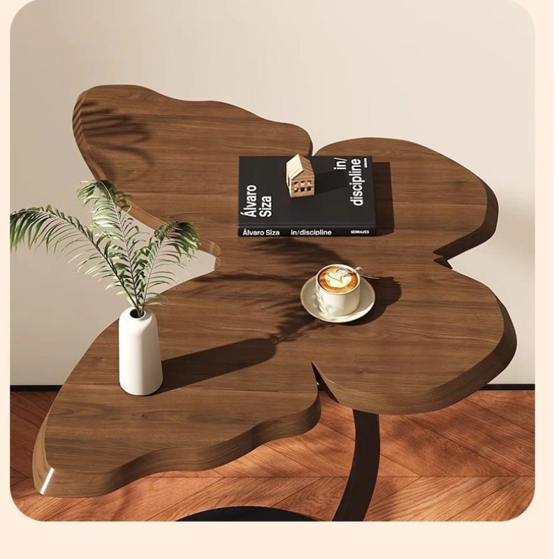 Small Coffee Table, Sofa Side Table, Movable Minimalist Side Table, Bedside Butterfly Shelf, Balcony Tea Table