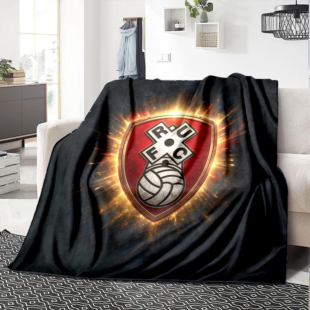 Rotherham United Flannel Blanket, High quality Comfortable for All Seasons, Home Decor, Warmth and Comfort