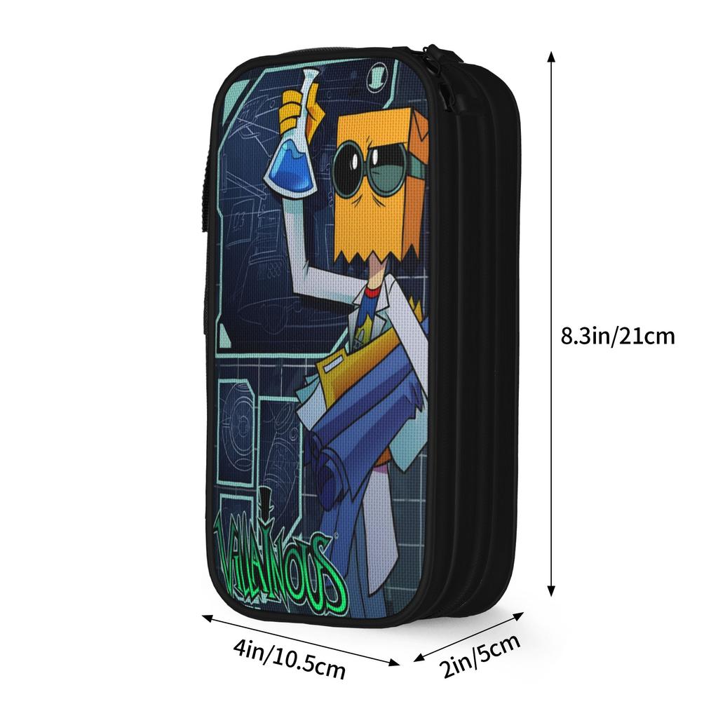 Classic Villainous Comdy Pencil Case  Pencilcases Pen Holder for Girls Boys Big Capacity Bag School Supplies Gifts Stationery