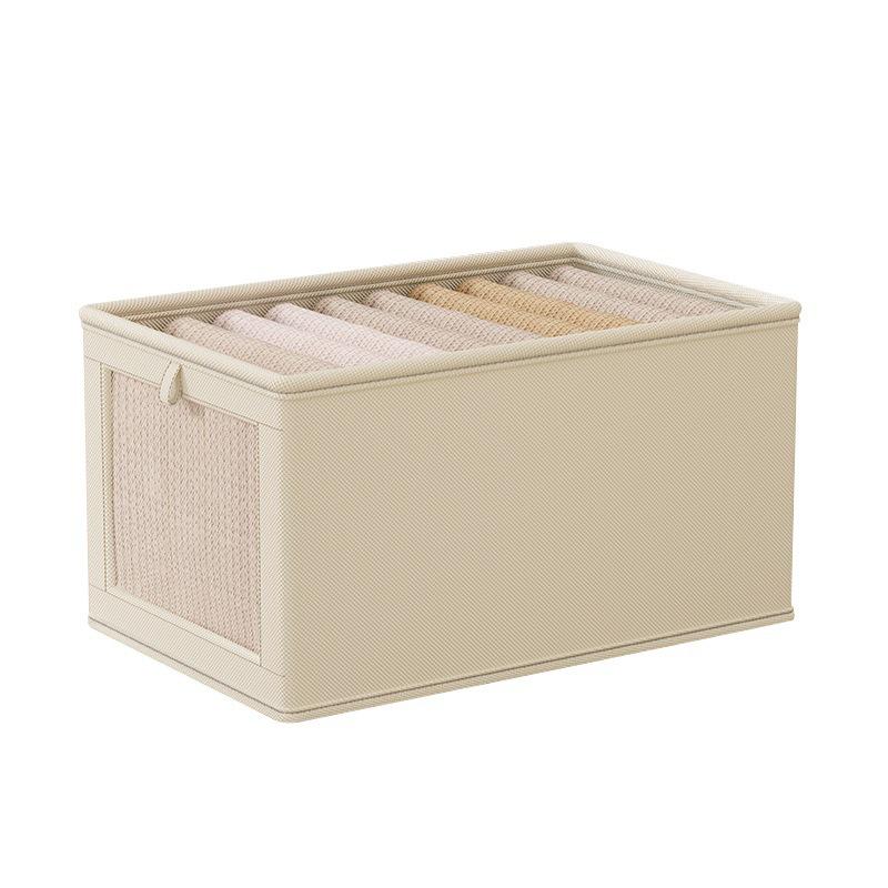 Oxford Cloth Windowed Storage Box with Lid - Large Size Organizing Solution for Clothes