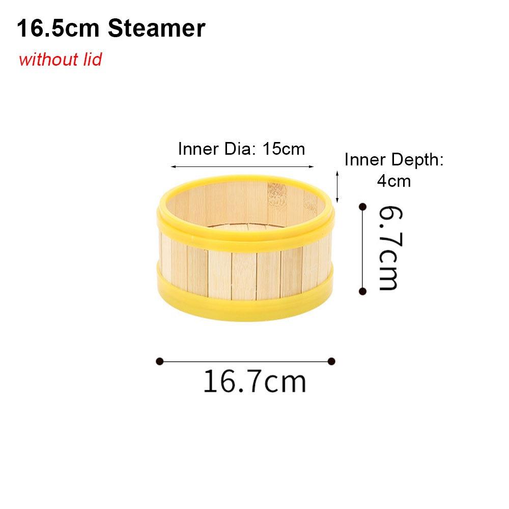 1Pcs With Lid Steamer Basket Handmade Kitchen Cookware Durable Bamboo Steamer  Chinese Food Making
