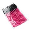 25pcs Disposable Water Drop Mascara Brush Set - Mini Colored Wand Nylon Head Eyelash Comb
