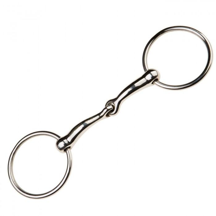 JP Korsteel Stainless Steel Jointed Eggbutt Snaffle Bit - 5.5 Inch Horse Riding Bit