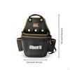 Waist Tool Pouch with Rotating Buckle Compact Hanging Side Pockets for Electricians,
