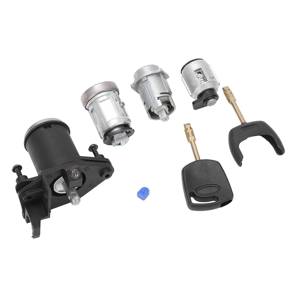 Ignition Starter Switch Door Lock Cyclinder Set 2S61 A22050 BM Replacement for Ford Fiesta MK5 Fusion