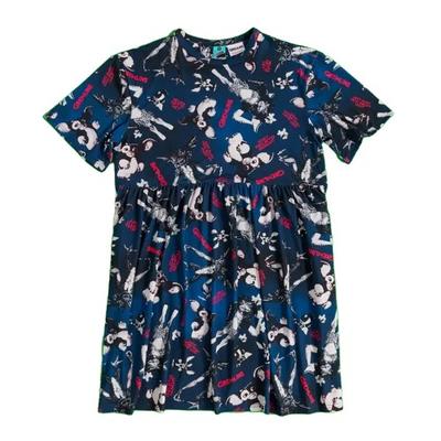 Womens/Ladies Smoky All-Over Print Smock Dress