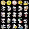 100 Cute Snoopy Anime Waterproof Stickers for Club and More Stickers, Suitcases, Motorcycles, Helmets, Activities,