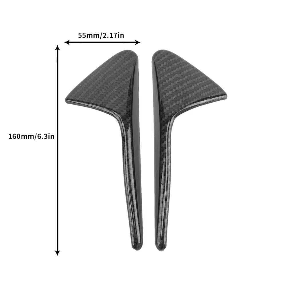 Side Camera Protection Cover For Tesla Model 3/Y/X/S Carbon Fiber Fender Trim Cover Car Modification Accessories Tesla 2017-2025