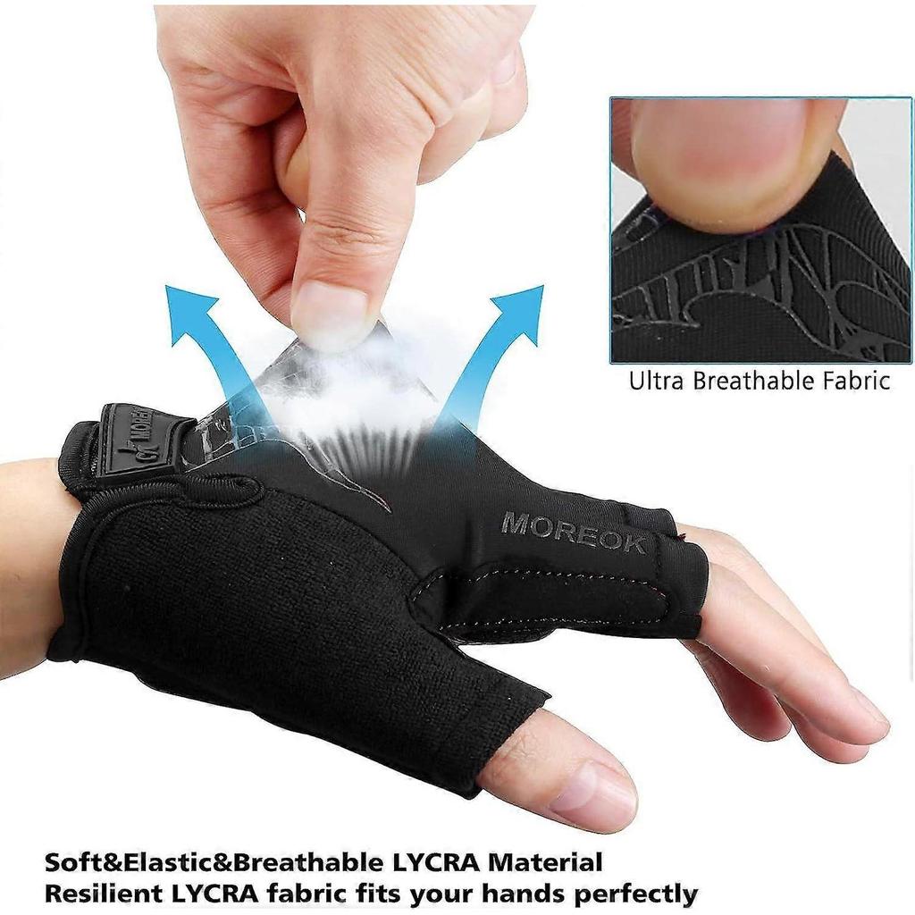 Cycling Gloves,Half Finger Biking Glove MTB DH Road Bicycle Gloves Gel Pad Shock-Absorbing Anti-Slip Breathable Motorcycle Mountain Bike Gloves Unisex