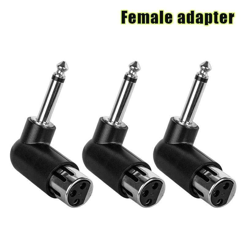 XLR to 6.35mm Audio Adapter Right Angle for Superior Sound Quality Professional Use