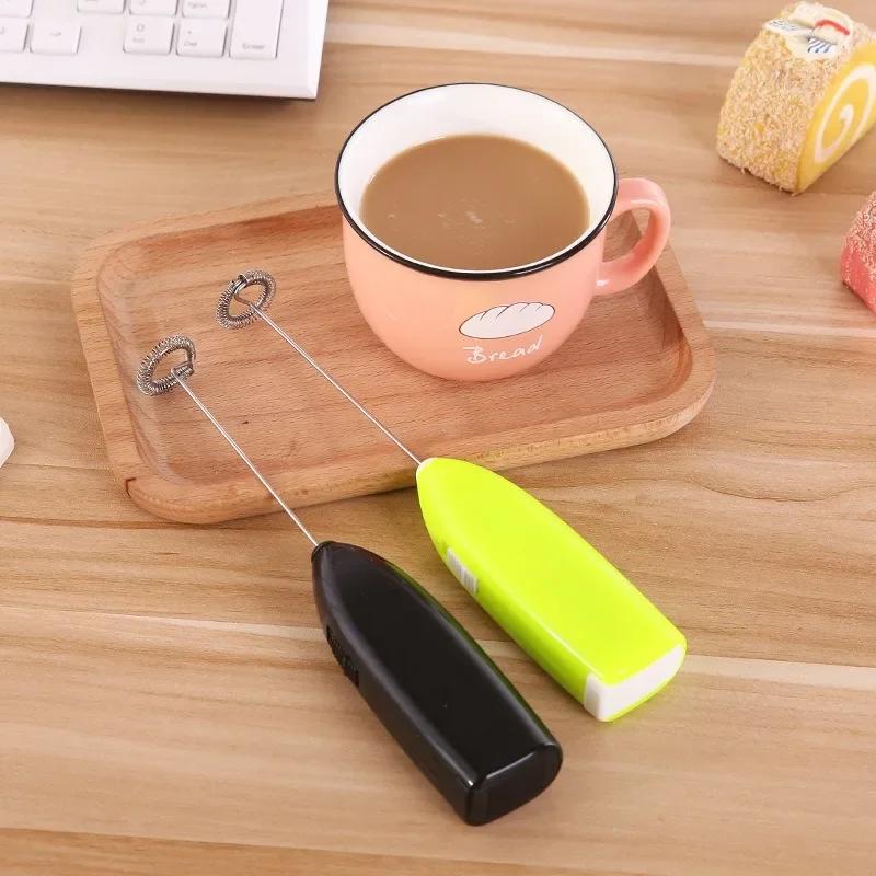 Egg Beater Electric Milk Frother Handheld Mini Foamer Coffee Maker Portable Blender for Chocolate Cappuccino Whisk Tools