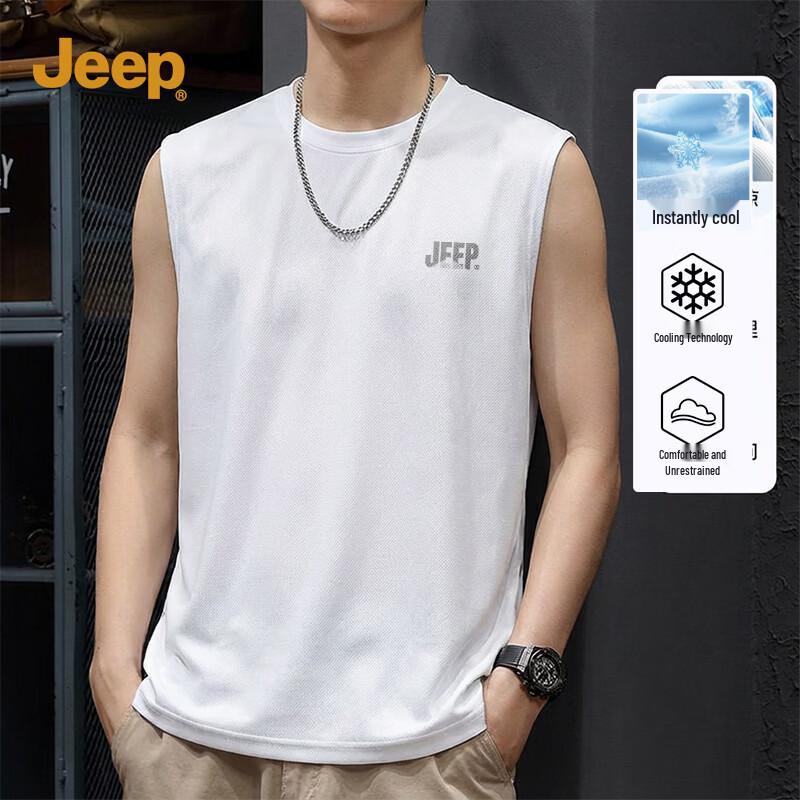JEEP Men s Ice-Feel Summer Sleeveless Top M